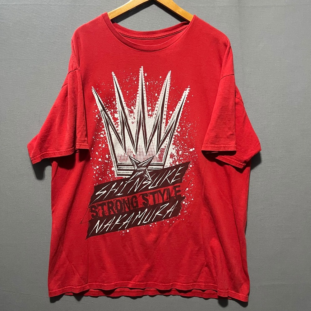 WWE Shinsuke Nakamura Strong Style Graphic T-Shirt Red Mens XL 25x31